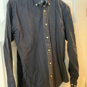 Mens Tommy Hilfiger charcoal dress shirt